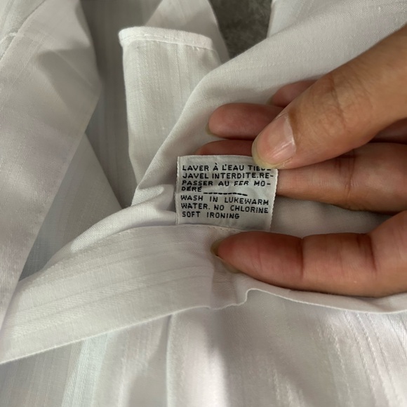 Carven EUC Paris Swiss cotton button down white shirt - Picture 9 of 10